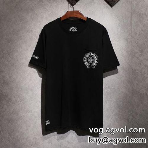 半袖Tシャツ ネックライン CHROME HEARTSコピー 2022 クロムハーツコピー  2色可選 高級感ある