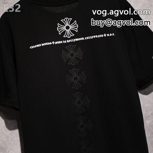半袖Tシャツ ネックライン CHROME HEARTSコピー 2022 クロムハーツコピー  2色可選 高級感ある