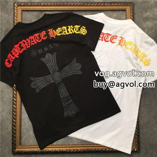  クロムハーツコピー 半袖Tシャツ  2022  個性的なデザ CHROME HEARTSコピー 2色可選 流行に関係なく長年愛用できる 