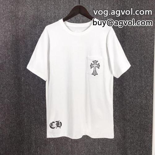 2022 クロムハーツコピー 半袖Tシャツ 体の運動機能を助け CHROME HEARTSコピー 2色可選 上品上質