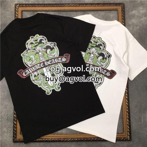 大絶賛の履き心地 2022 CHROME HEARTSコピー 2色可選 シンプル クロムハーツコピー 半袖Tシャツ