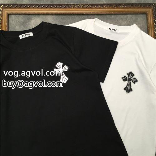2色可選 暖かみのある肌触り  CHROME HEARTSコピー 人気ブランド クロムハーツコピー 2022 半袖Tシャツ