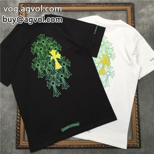海外セレブ愛用  CHROME HEARTSコピー 2色可選 クロムハーツコピー 2022 半袖Tシャツ 頑丈な素材  