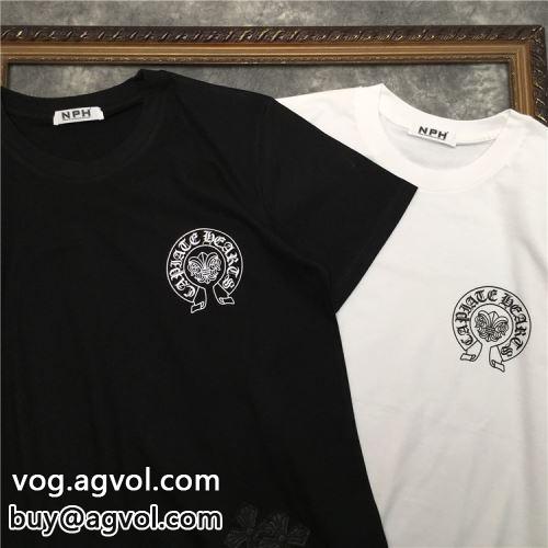 乾きやすい 2色可選  CHROME HEARTSコピー 極上の着心地 クロムハーツコピー 2022 半袖Tシャツ