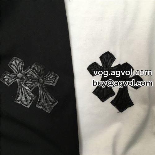 乾きやすい 2色可選  CHROME HEARTSコピー 極上の着心地 クロムハーツコピー 2022 半袖Tシャツ