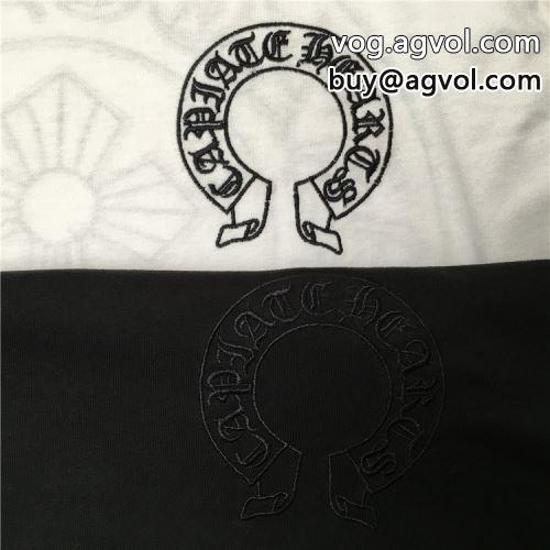 クロムハーツコピー 2022 自然な肌触り CHROME HEARTSコピー 半袖Tシャツ 2色可選 お洒落に魅せる