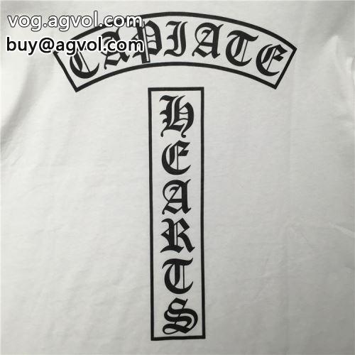 肌に馴染みやすい 半袖Tシャツ CHROME HEARTSコピー 2022 3色可選 超目玉 クロムハーツコピー