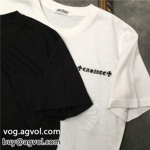 クロムハーツコピー 超目玉 半袖Tシャツ 2色可選 ファッション 人気  CHROME HEARTSコピー 2022