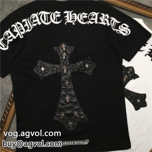 コスパ最高のプライス 2022 CHROME HEARTSコピー 2色可選 半袖Tシャツ  クロムハーツコピー