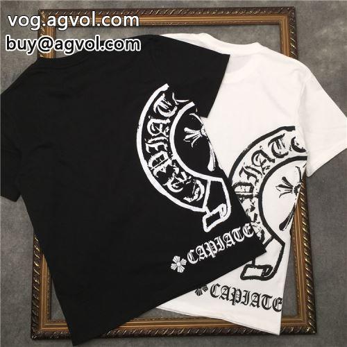 2022  高級感ある CHROME HEARTSコピー 半袖Tシャツ 快適 2色可選 クロムハーツコピー