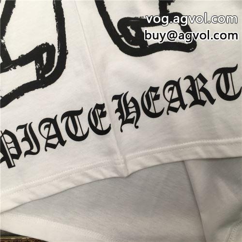 2022  高級感ある CHROME HEARTSコピー 半袖Tシャツ 快適 2色可選 クロムハーツコピー