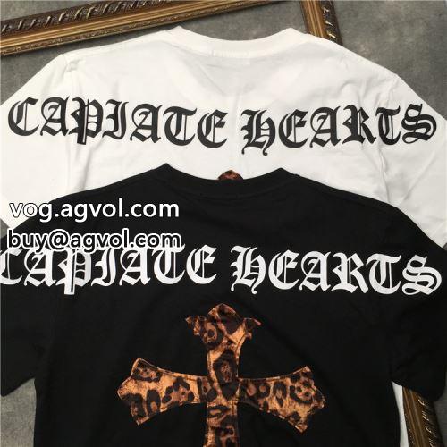 スタイリッシュな印象 半袖Tシャツ 2色可選 2022  クロムハーツコピー CHROME HEARTSコピー 人気 ランキング