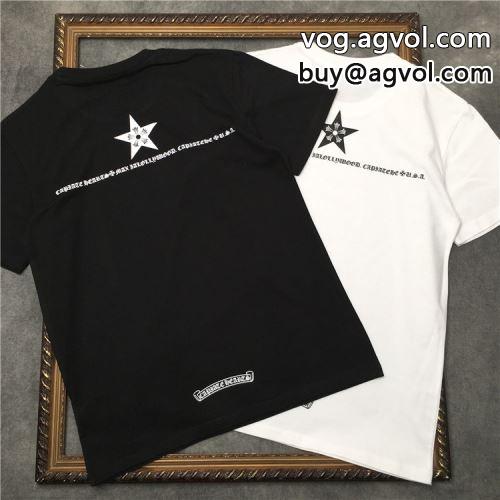 先行販売  2色可選 2022 クロムハーツコピー デザイン性の高い 半袖Tシャツ CHROME HEARTSコピー