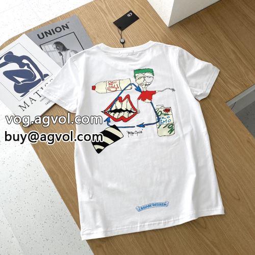 半袖Tシャツ クロムハーツコピー 魅力ファッション 2022 カジュアル CHROME HEARTSコピー