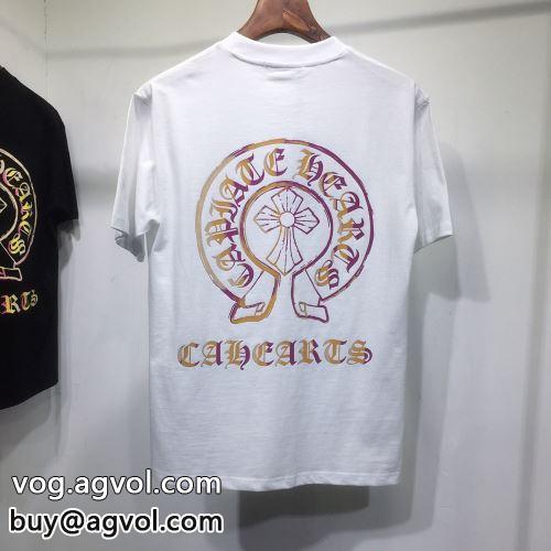 2022 柔らかい手触り CHROME HEARTSコピー 個性的 半袖Tシャツ クロムハーツコピー 2色可選