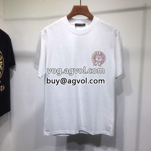 2022 柔らかい手触り CHROME HEARTSコピー 個性的 半袖Tシャツ クロムハーツコピー 2色可選
