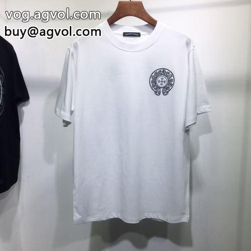 2色可選 2022 気軽にカジュアルに使える クロムハーツコピー CHROME HEARTSコピー 高品質 人気 半袖Tシャツ