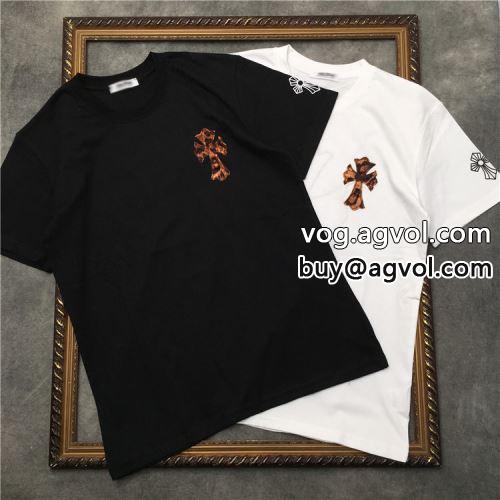 着回し度抜群 人気新品★超特価★ 2色可選 2022 CHROME HEARTSコピー 半袖Tシャツ クロムハーツコピー