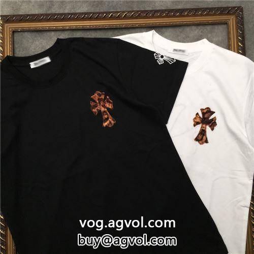 着回し度抜群 人気新品★超特価★ 2色可選 2022 CHROME HEARTSコピー 半袖Tシャツ クロムハーツコピー