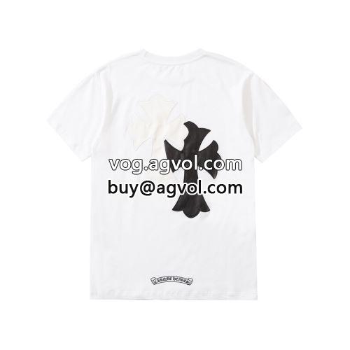 2022 2色可選 肌に密着 クロムハーツコピー CHROME HEARTSコピー 着心地抜群 半袖Tシャツ