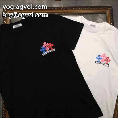 ある肌触り 半袖Tシャツ 人気ブランド   2022 CHROME HEARTSコピー クロムハーツコピー 2色可選