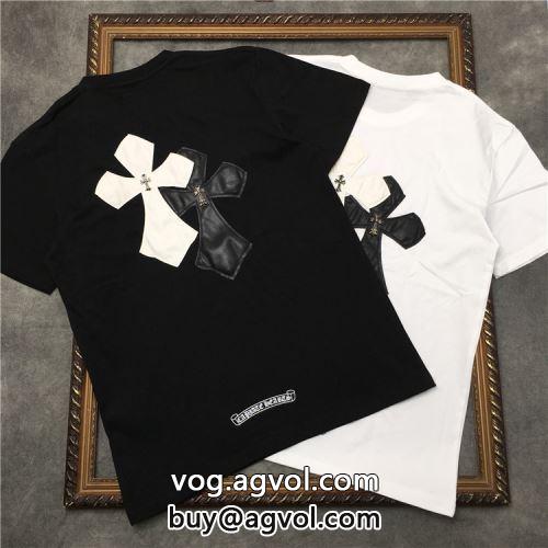 2022 クロムハーツコピー 2色可選 サイズ豊富 CHROME HEARTSコピー しわになりにくい 半袖Tシャツ