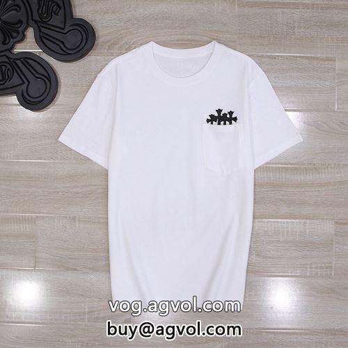 肌に馴染みやすい 超目玉 クロムハーツコピー 2色可選 2022 半袖Tシャツ CHROME HEARTSコピー