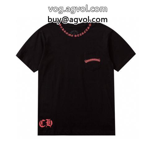 細身のシルエット 2色可選  CHROME HEARTSコピー  半袖Tシャツ  オリジナル クロムハーツコピー 2022
