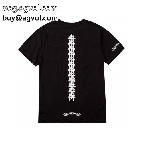 2色可選 クロムハーツコピー デザイン性の高い 半袖Tシャツ 2022 CHROME HEARTSコピー クールビズ