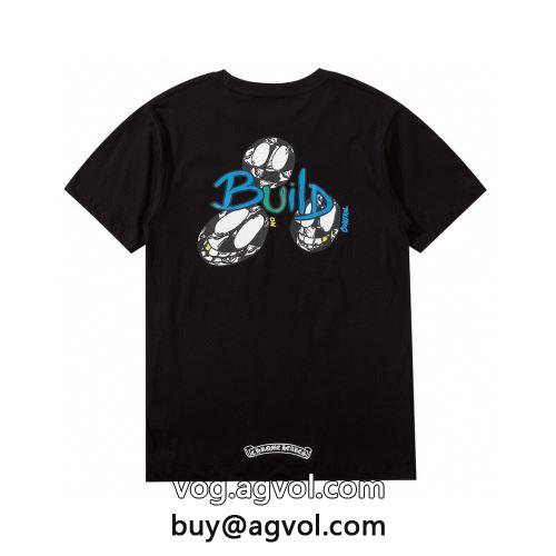  CHROME HEARTSコピー 2022 存在感のある  半袖Tシャツ 吸汗速乾 クロムハーツコピー 3色可選    