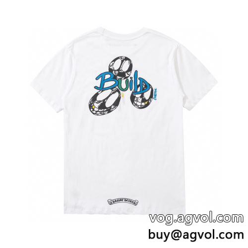 CHROME HEARTSコピー 2022 存在感のある  半袖Tシャツ 吸汗速乾 クロムハーツコピー 3色可選