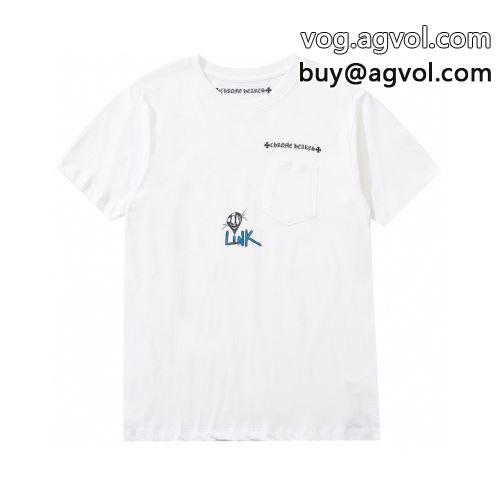 CHROME HEARTSコピー 2022 存在感のある  半袖Tシャツ 吸汗速乾 クロムハーツコピー 3色可選