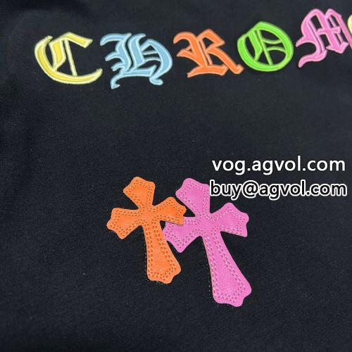 セール中 2色可選 半袖Tシャツ クロムハーツコピー 2022 CHROME HEARTSコピー 吸汗性に優れ