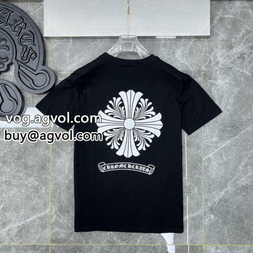 快適 高級感ある 2022 半袖Tシャツ 2色可選 CHROME HEARTSコピー クロムハーツコピー
