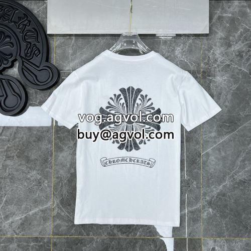 快適 高級感ある 2022 半袖Tシャツ 2色可選 CHROME HEARTSコピー クロムハーツコピー