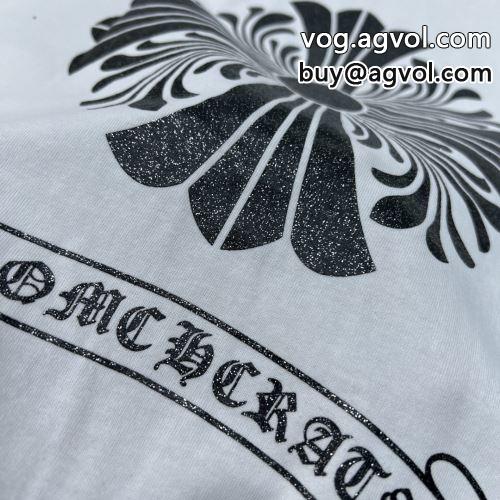 快適 高級感ある 2022 半袖Tシャツ 2色可選 CHROME HEARTSコピー クロムハーツコピー