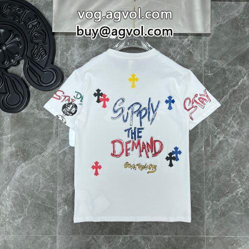 ファション性の高い CHROME HEARTSコピー  半袖Tシャツ クロムハーツコピー 2色可選 2022