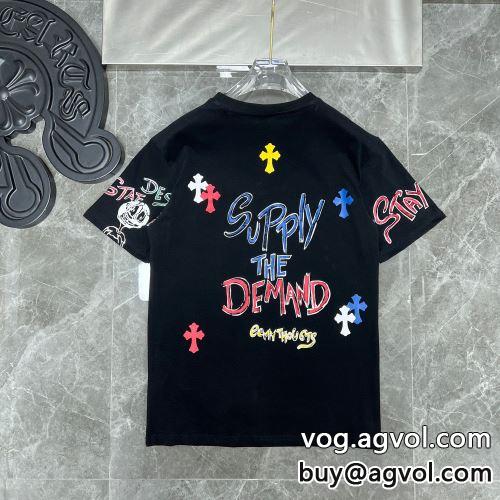 ファション性の高い CHROME HEARTSコピー  半袖Tシャツ クロムハーツコピー 2色可選 2022