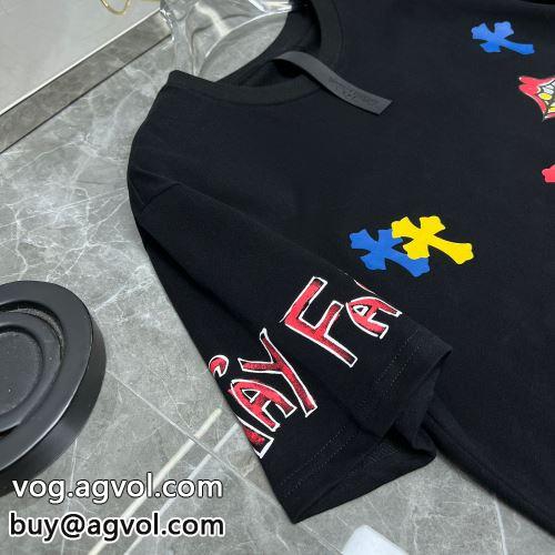 ファション性の高い CHROME HEARTSコピー  半袖Tシャツ クロムハーツコピー 2色可選 2022
