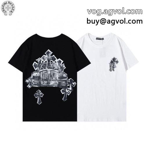  風合いが出る CHROME HEARTSコピー 2色可選 2022 半袖Tシャツ クロムハーツコピー   