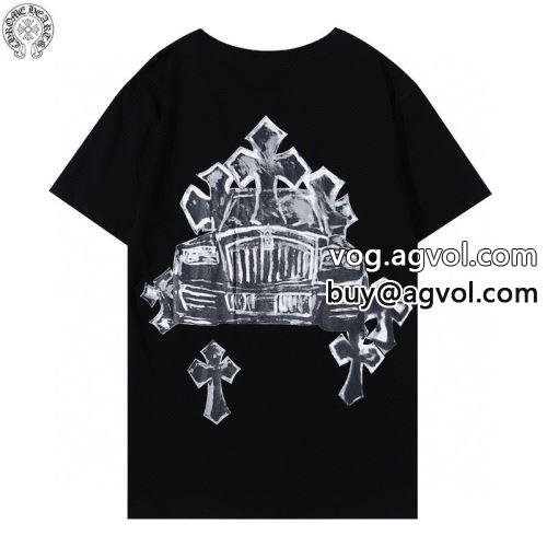 風合いが出る CHROME HEARTSコピー 2色可選 2022 半袖Tシャツ クロムハーツコピー