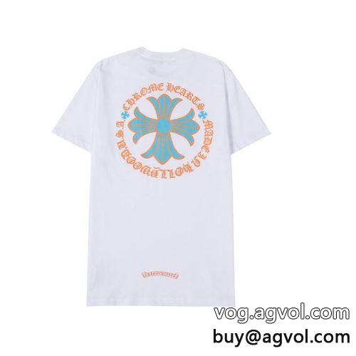クロムハーツコピー 2色可選 半袖Tシャツ 2022 魅力ファッション カジュアル CHROME HEARTSコピー