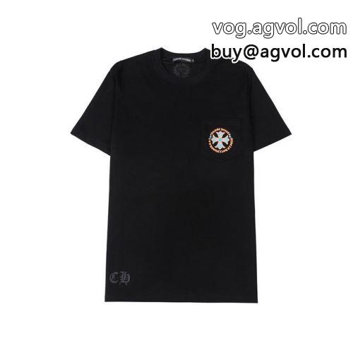 クロムハーツコピー 2色可選 半袖Tシャツ 2022 魅力ファッション カジュアル CHROME HEARTSコピー