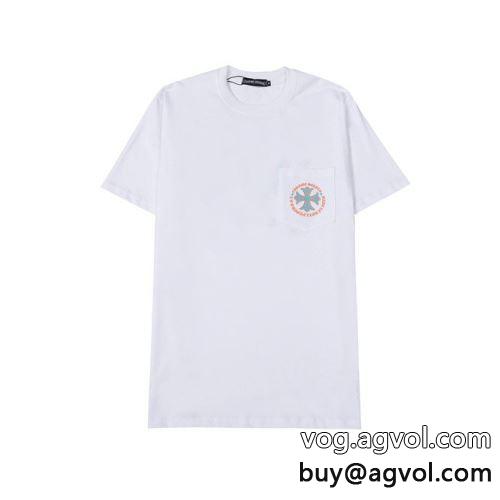 クロムハーツコピー 2色可選 半袖Tシャツ 2022 魅力ファッション カジュアル CHROME HEARTSコピー