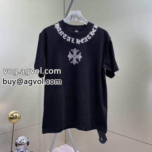 柔らかい手触り CHROME HEARTSコピー クロムハーツコピー 2色可選 2022 半袖Tシャツ 個性的