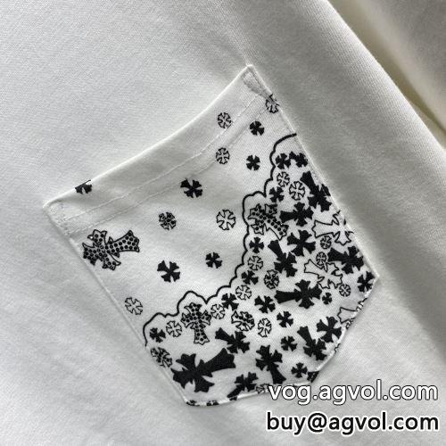 高品質 2色可選 2022 半袖Tシャツ 魅力ファッション CHROME HEARTSコピー クロムハーツコピー