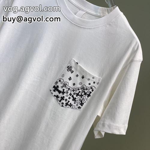 高品質 2色可選 2022 半袖Tシャツ 魅力ファッション CHROME HEARTSコピー クロムハーツコピー