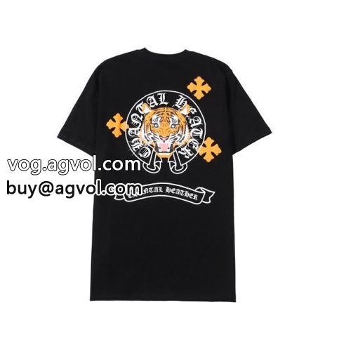 流行に関係なく長年愛用できる 半袖Tシャツ CHROME HEARTSコピー 2色可選 2022 高品質 人気 クロムハーツコピー