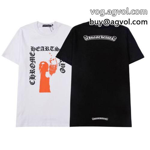 気軽にカジュアルに使える CHROME HEARTSコピー 2色可選 2022 クロムハーツコピー 希少価値大 半袖Tシャツ    