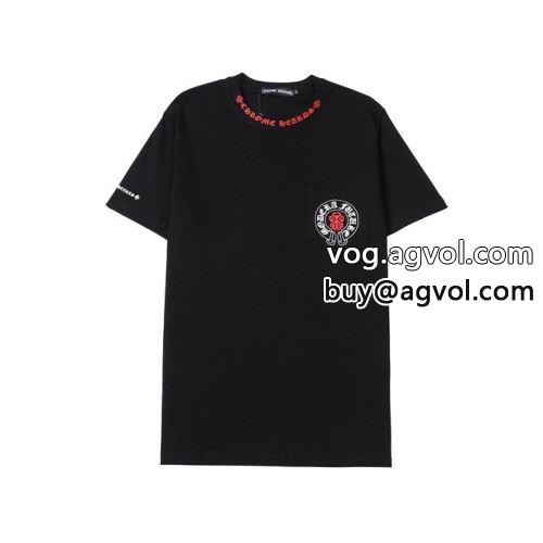 2022 CHROME HEARTSコピー 綺麗に決まるフォルム 半袖Tシャツ 2色可選 シンプル クロムハーツコピー